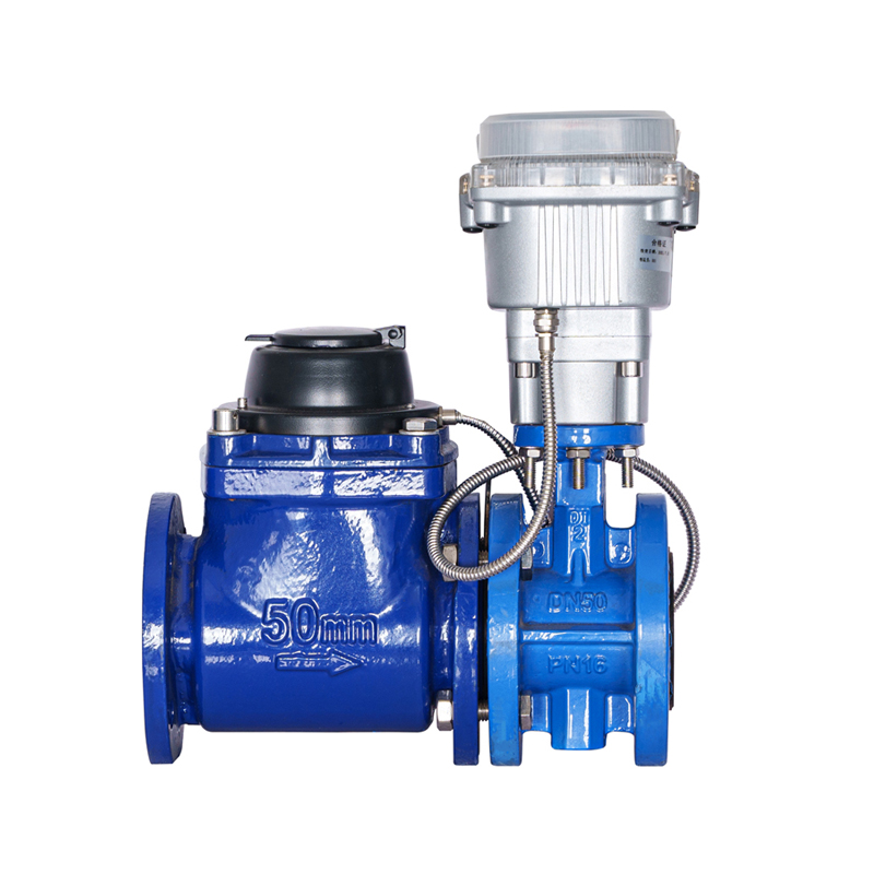 WPH DN50-DN200 Horizontal Detachable Screw Wing Valve-Controlled Water Meter (na may Stacked Valve)